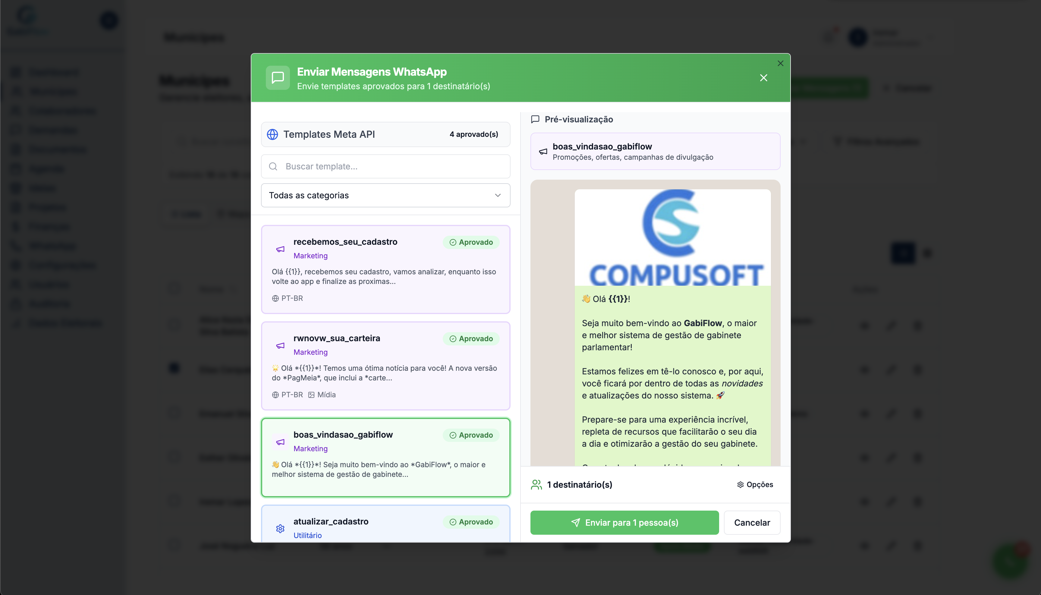 Envio de Mensagens WhatsApp com Templates Meta